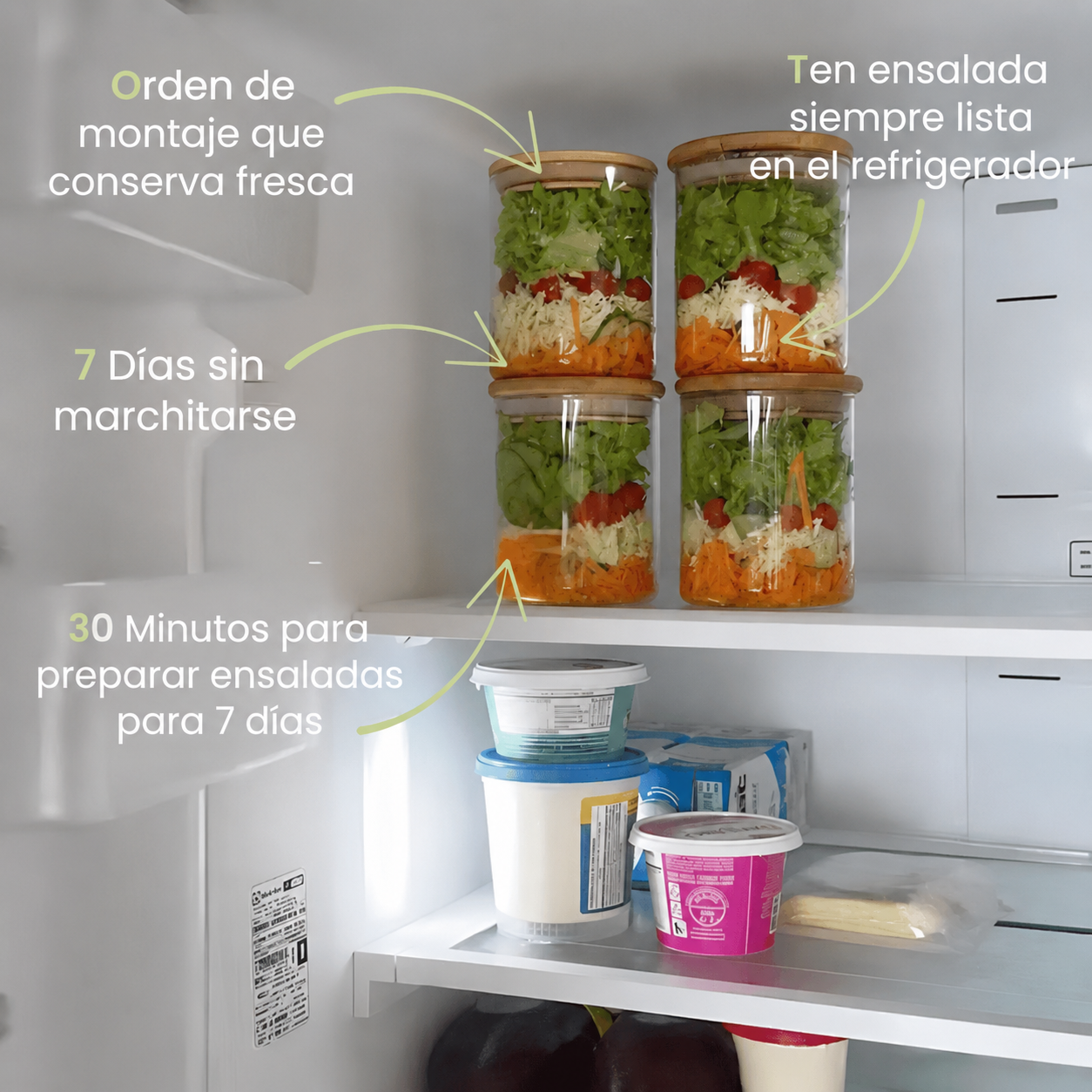 Ensaladas en tarro